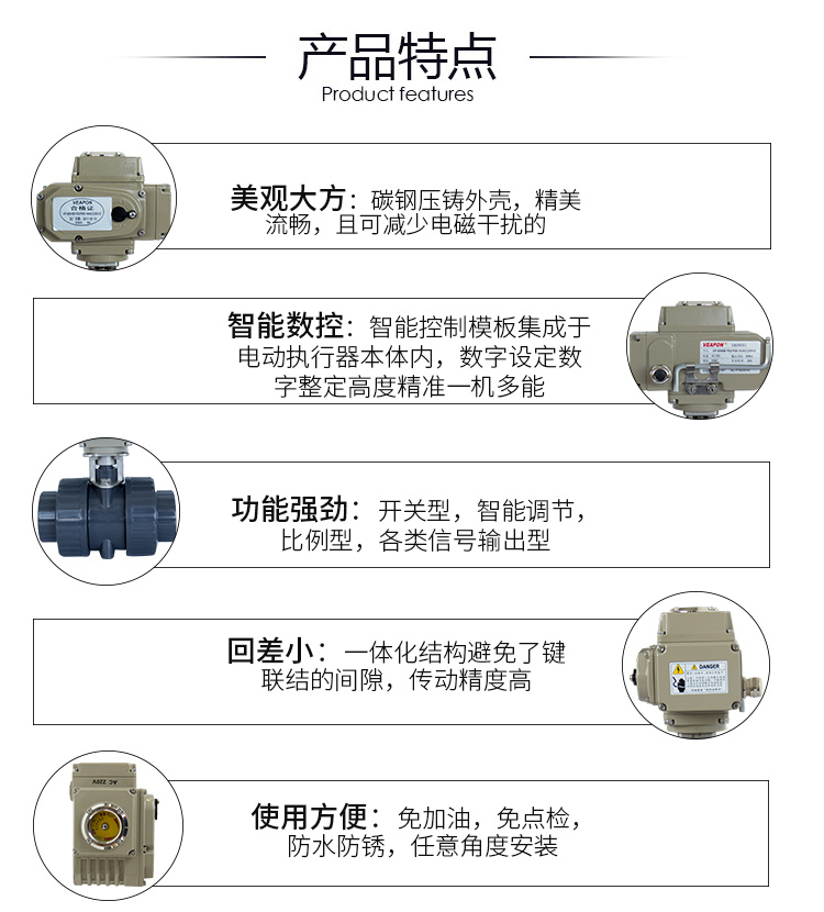 【VEAPON】電動PVC球閥 【VEAPON】電動PVC球閥